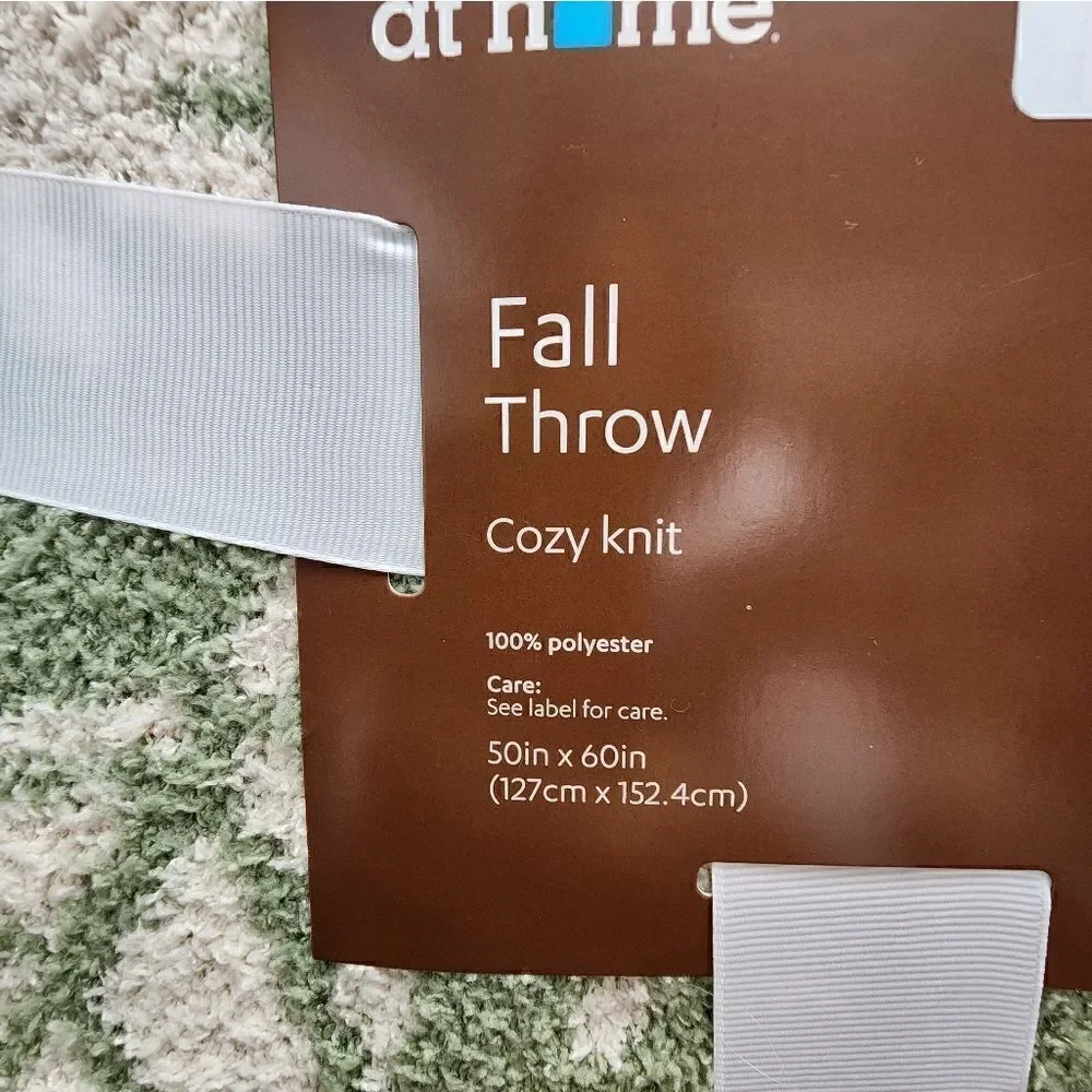 New Cozy Knit Throw Blanket,  50 x 60